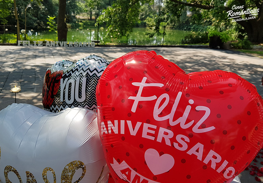 Globos para cena romantica